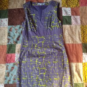 Cotton Textured Boden Dress - Size 6